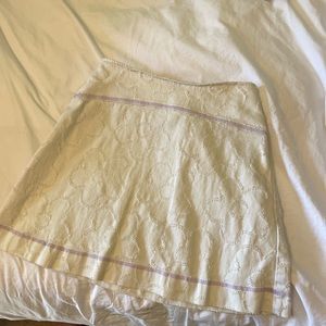 Urban sunny distressed denim mini skirt